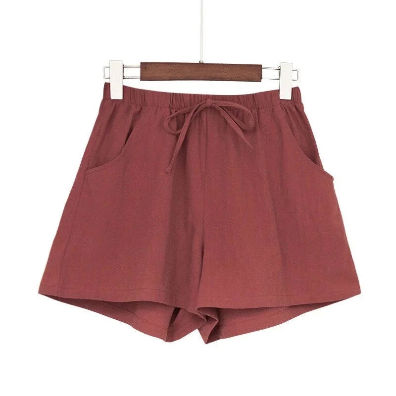 Clara™ High-Waisted Cotton Shorts