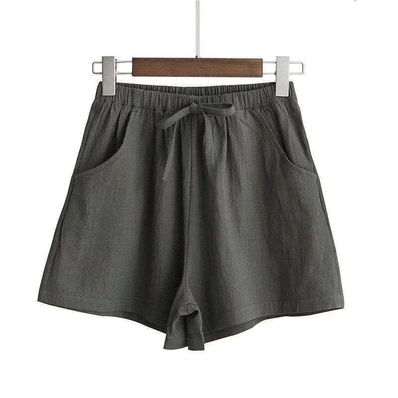 Clara™ High-Waisted Cotton Shorts