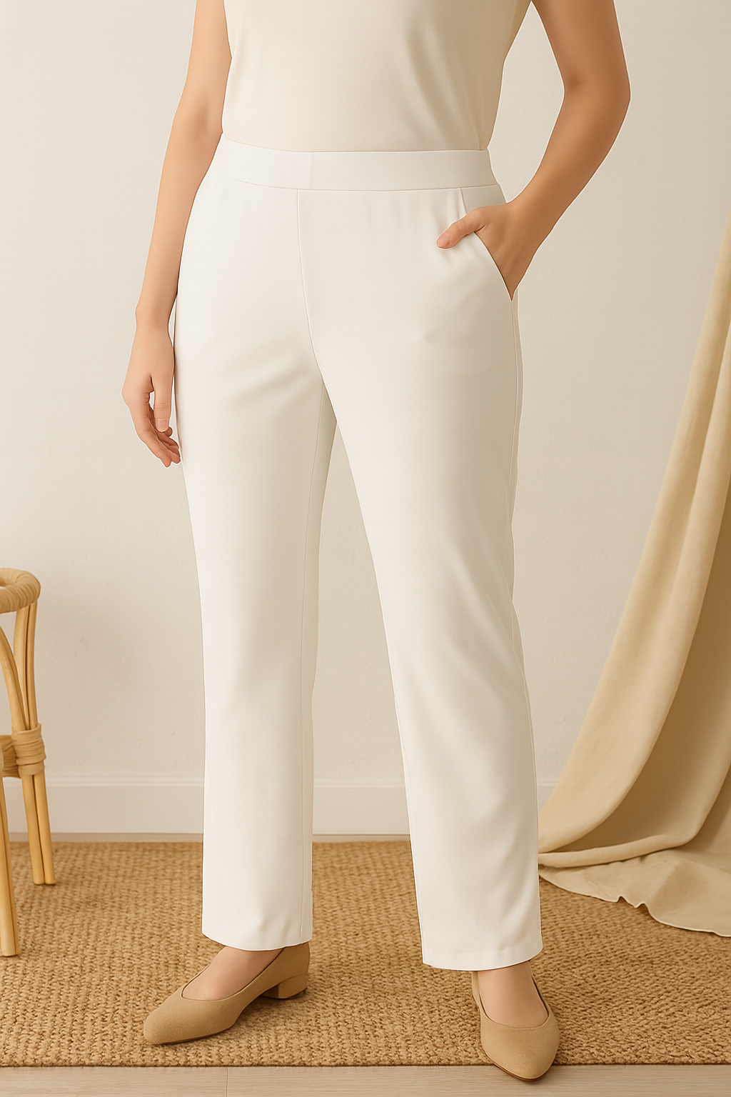 BambooFlex™ Ladies Straight-Cut Pants