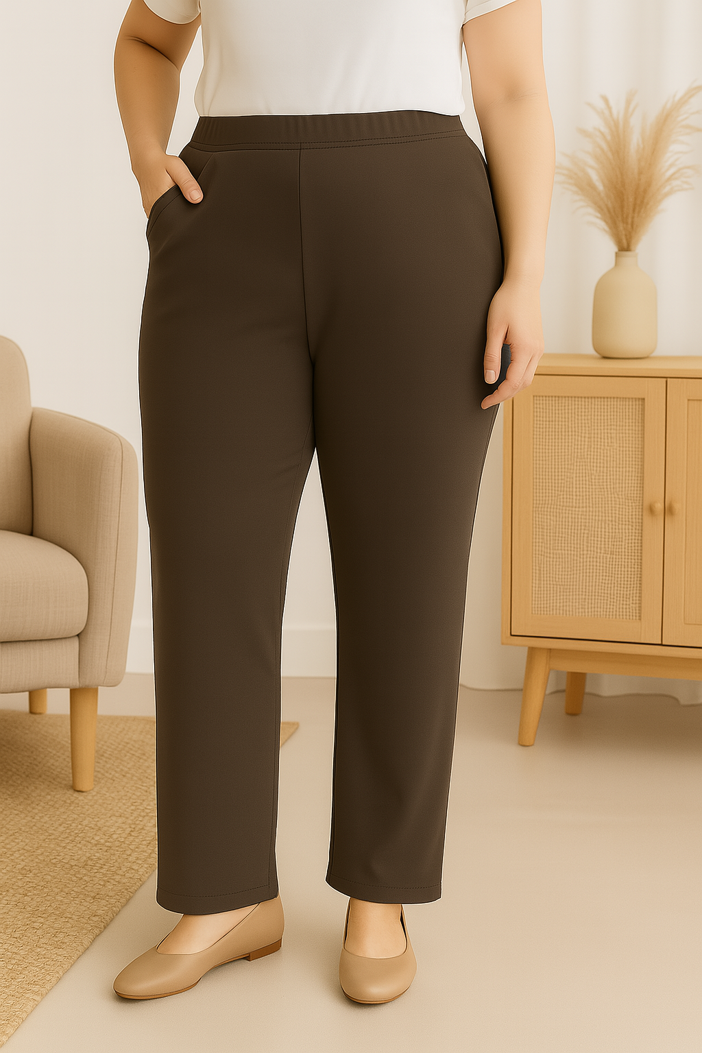 BambooFlex™ Ladies Straight-Cut Pants