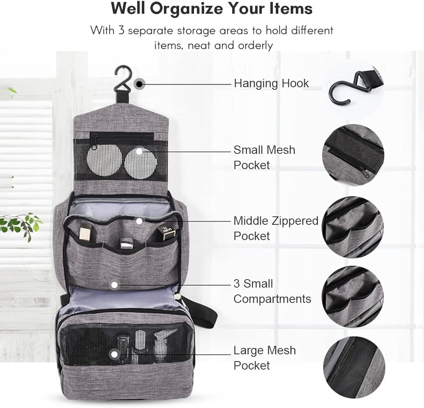 Pouchy™ - Hanging Travel Organizer