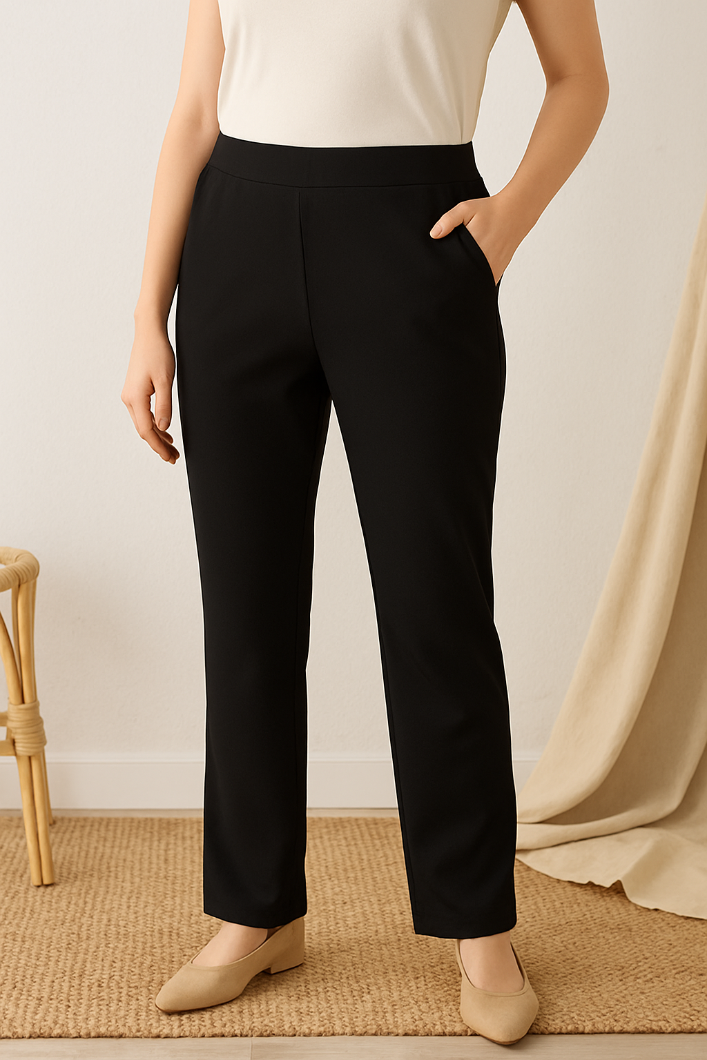 BambooFlex™ Ladies Straight-Cut Pants