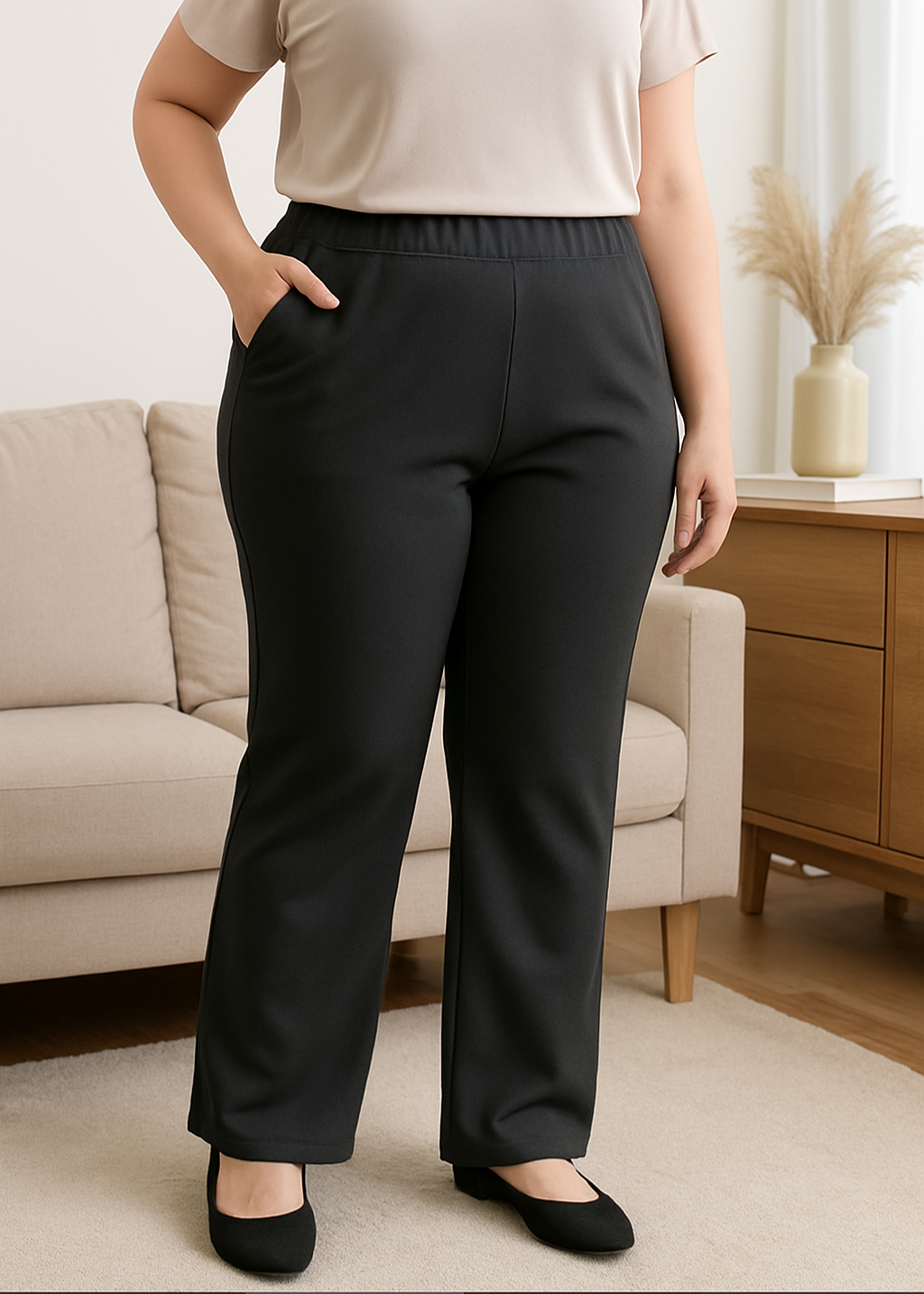 BambooFlex™ Ladies Straight-Cut Pants