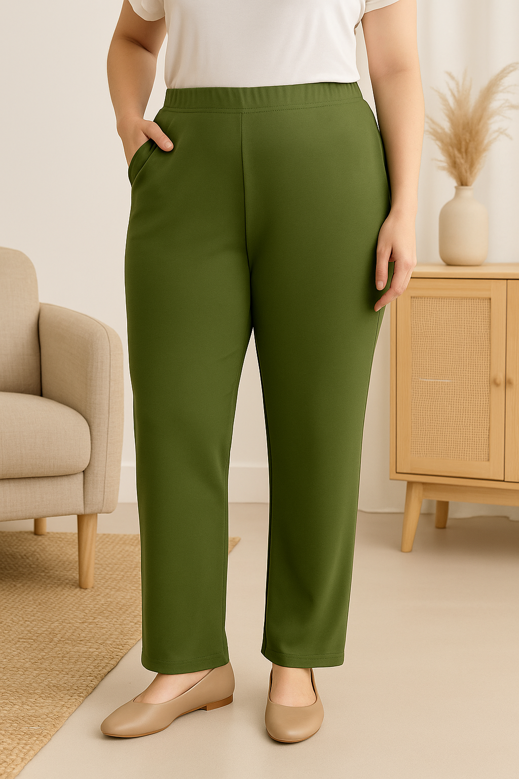 BambooFlex™ Ladies Straight-Cut Pants